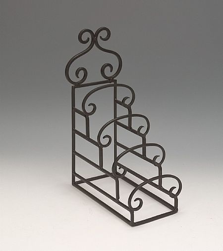 Plate Stands - Wrought Iron Four Tiered - Set of 4